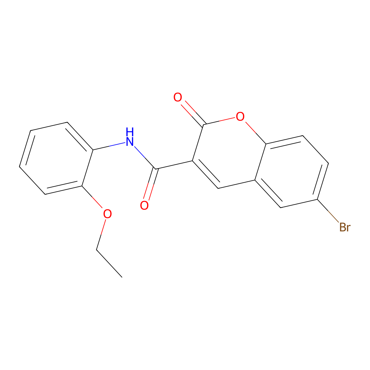 6-bromo-N-(2-ethoxyphenyl)-2-oxo-2H-chromene-3-carboxamide molecular structure, CAS 78095-63-3