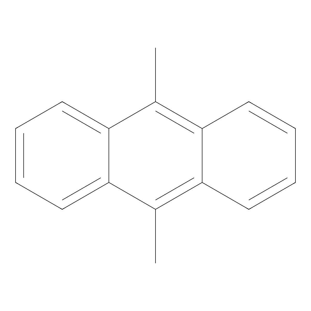9,10-Dimethylanthracene molecular structure, CAS 781-43-1