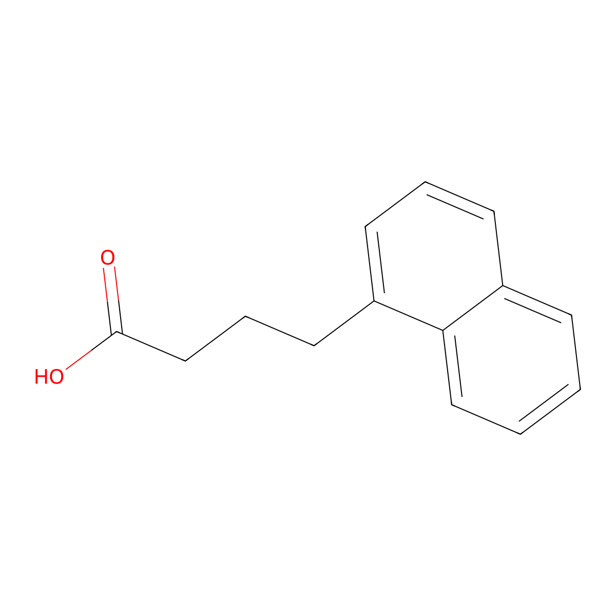 4-(Naphthalen-1-yl)butanoic acid molecular structure, CAS 781-74-8