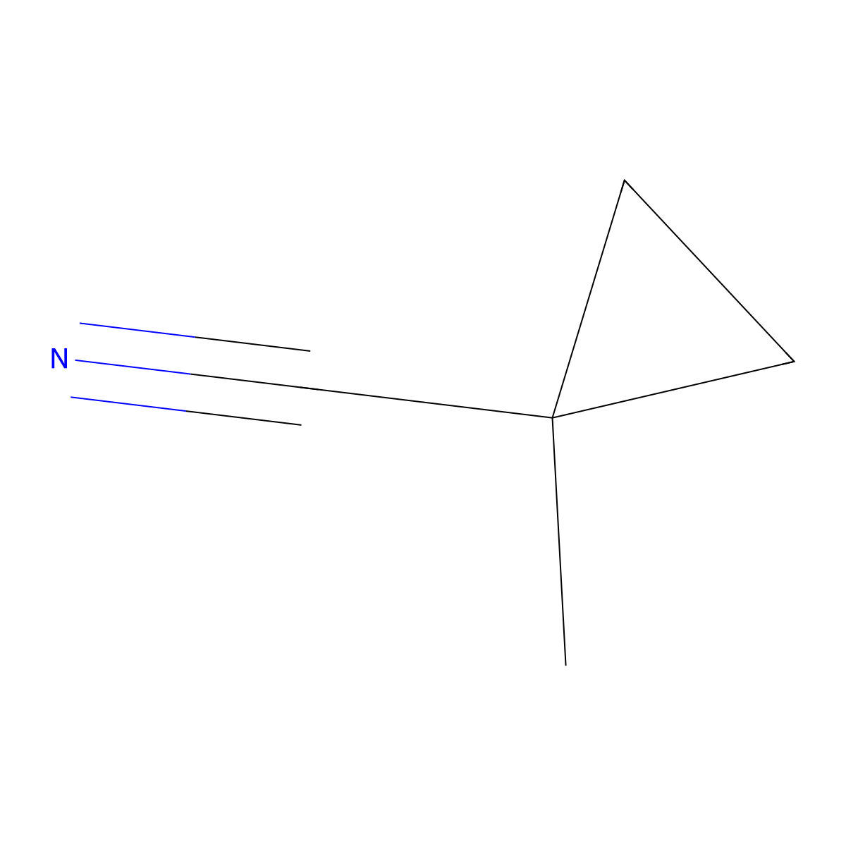 Cyclopropanecarbonitrile, 1-methyl- molecular structure, CAS 78104-88-8