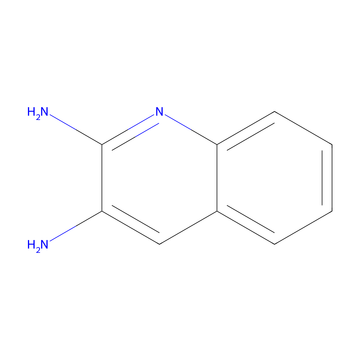 Quinoline-2,3-diamine molecular structure, CAS 78105-39-2