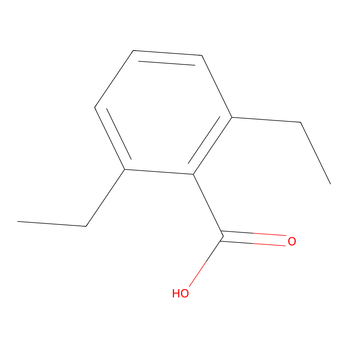 2,6-Diethylbenzoic acid molecular structure, CAS 78114-07-5