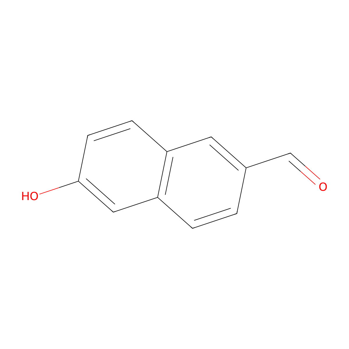 6-Hydroxy-2-naphthaldehyde molecular structure, CAS 78119-82-1