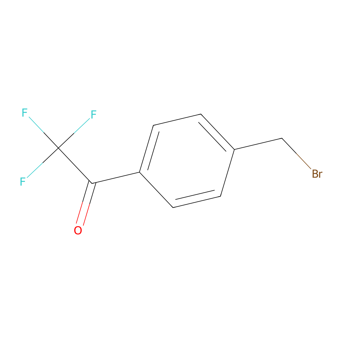 4-(Trifluoroacetyl)benzyl bromide molecular structure, CAS 78126-14-4