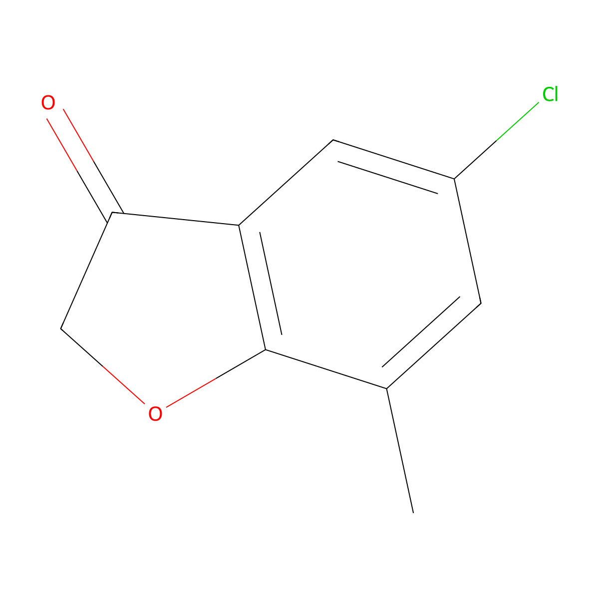 5-Chloro-7-methyl-2,3-dihydro-1-benzofuran-3-one molecular structure, CAS 78132-94-2