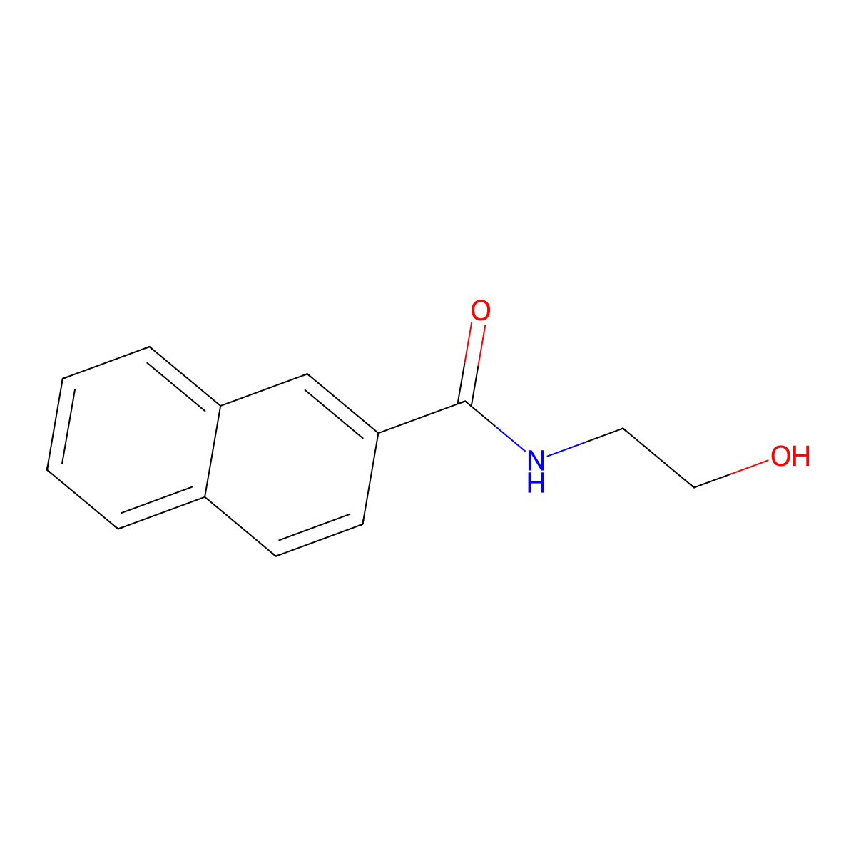 N-(2-Hydroxyethyl)naphthalene-2-carboxamide molecular structure, CAS 78139-77-2