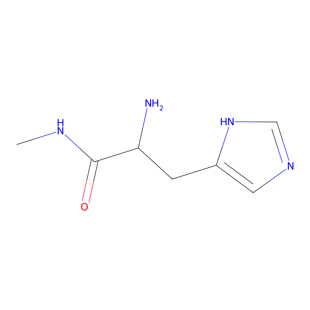 2-amino-3-(1H-imidazol-4-yl)-N-methylpropanamide molecular structure, CAS 781559-44-2