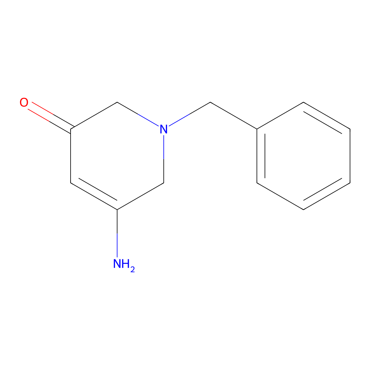 5-Amino-1-benzyl-1,6-dihydro-2H-pyridin-3-one molecular structure, CAS 78156-31-7