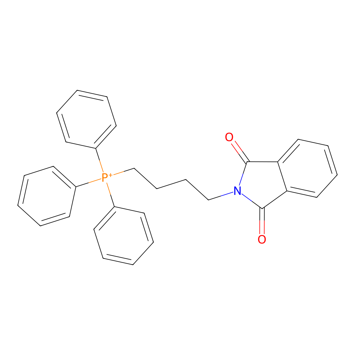 2-(4-(Triphenylphosphoranyl)butyl)-1H-isoindole-1,3(2H)-dione molecular structure, CAS 781560-93-8