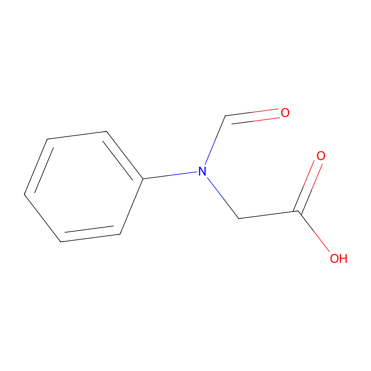 (Formylanilino)acetic acid molecular structure, CAS 78158-74-4