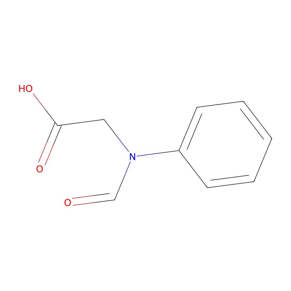 (Formylanilino)acetic acid molecular structure, CAS 78158-74-4