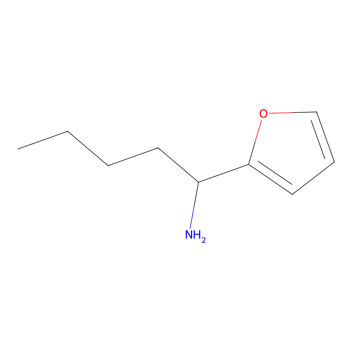 (R)-1-(furan-2-yl)pentan-1-amine molecular structure, CAS 781611-07-2