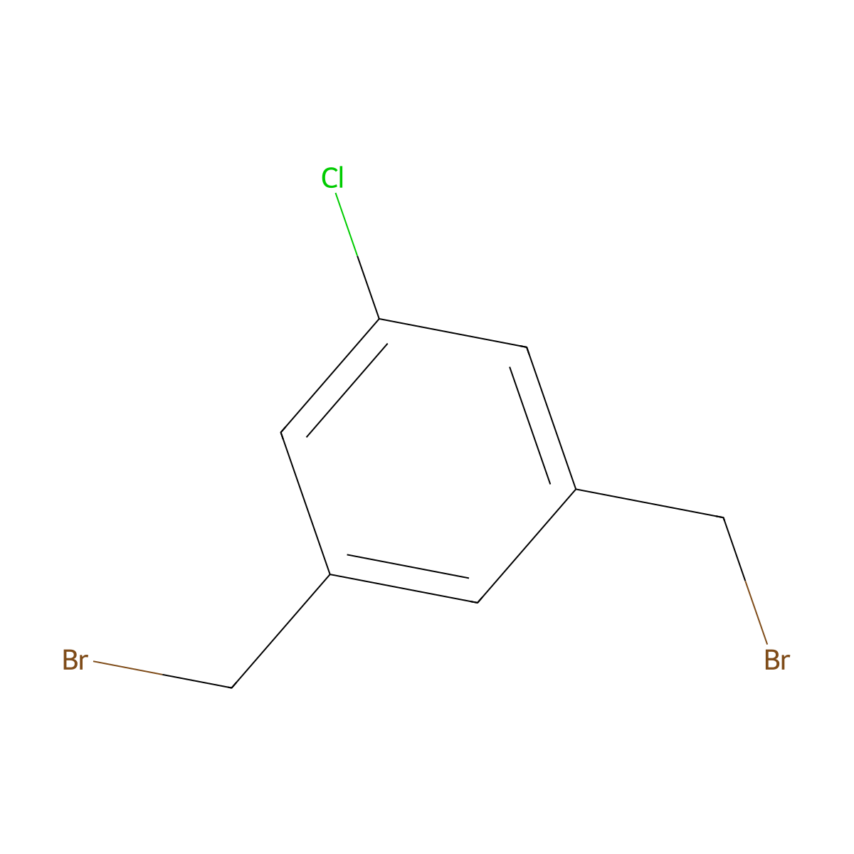 1,3-Bis(bromomethyl)-5-chlorobenzene molecular structure, CAS 781616-32-8