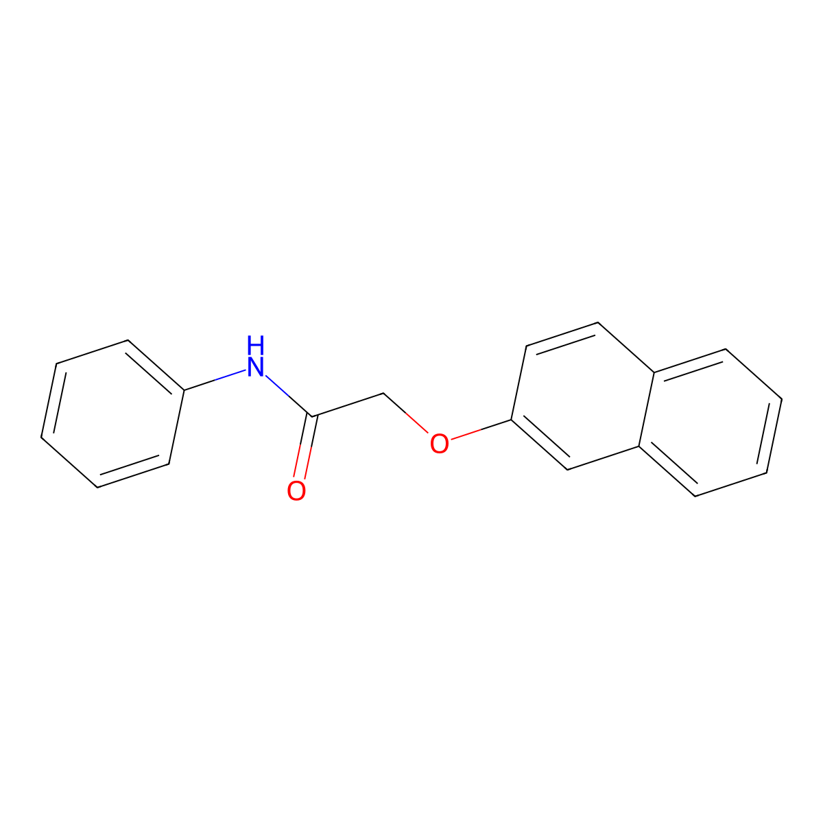 2-(2-naphthyloxy)-N-phenylacetamide molecular structure, CAS 78162-22-8
