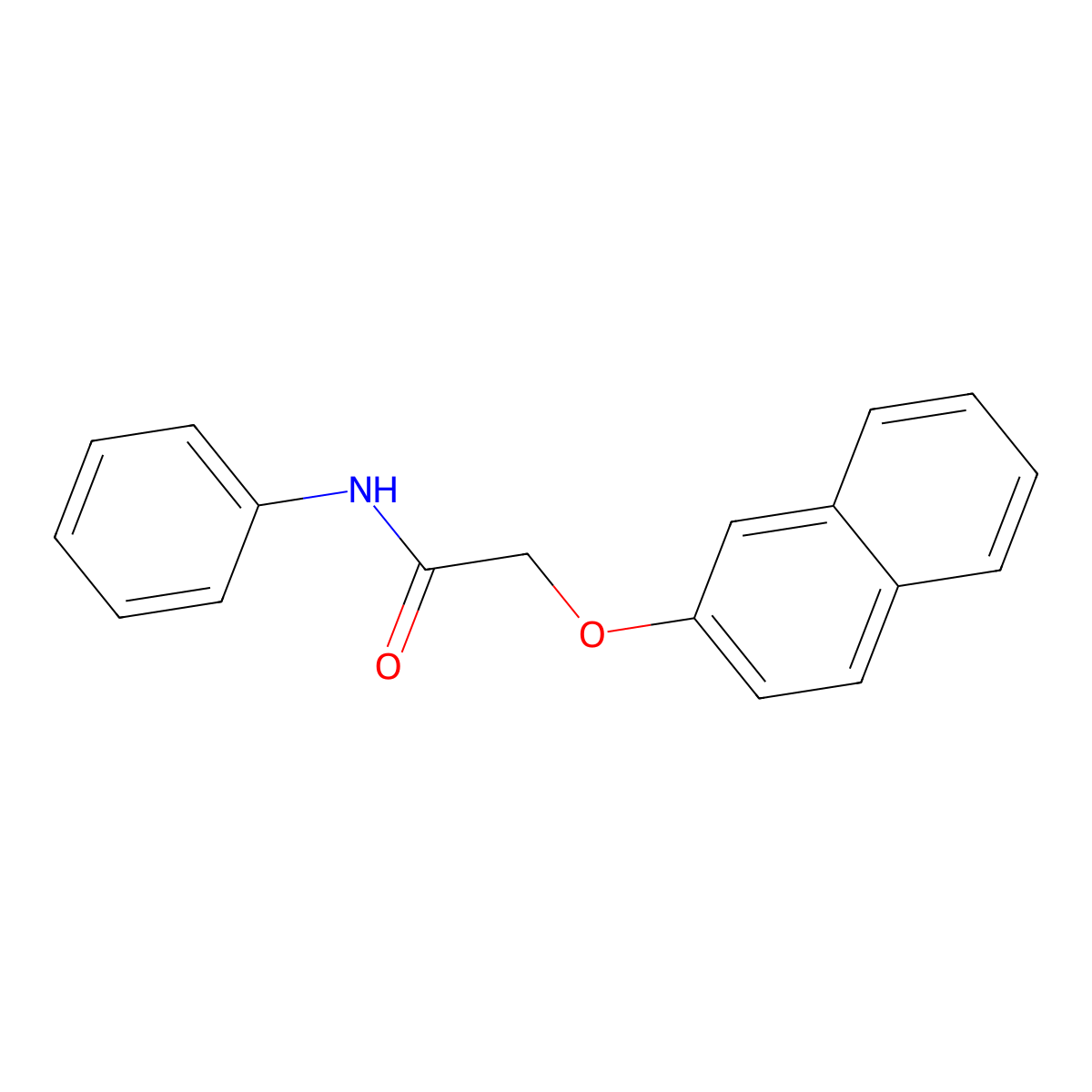 2-(2-naphthyloxy)-N-phenylacetamide molecular structure, CAS 78162-22-8