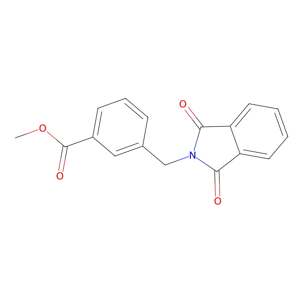 Methyl 3-[(1,3-dioxo-1,3-dihydro-2H-isoindol-2-yl)methyl]benzoate molecular structure, CAS 781632-38-0