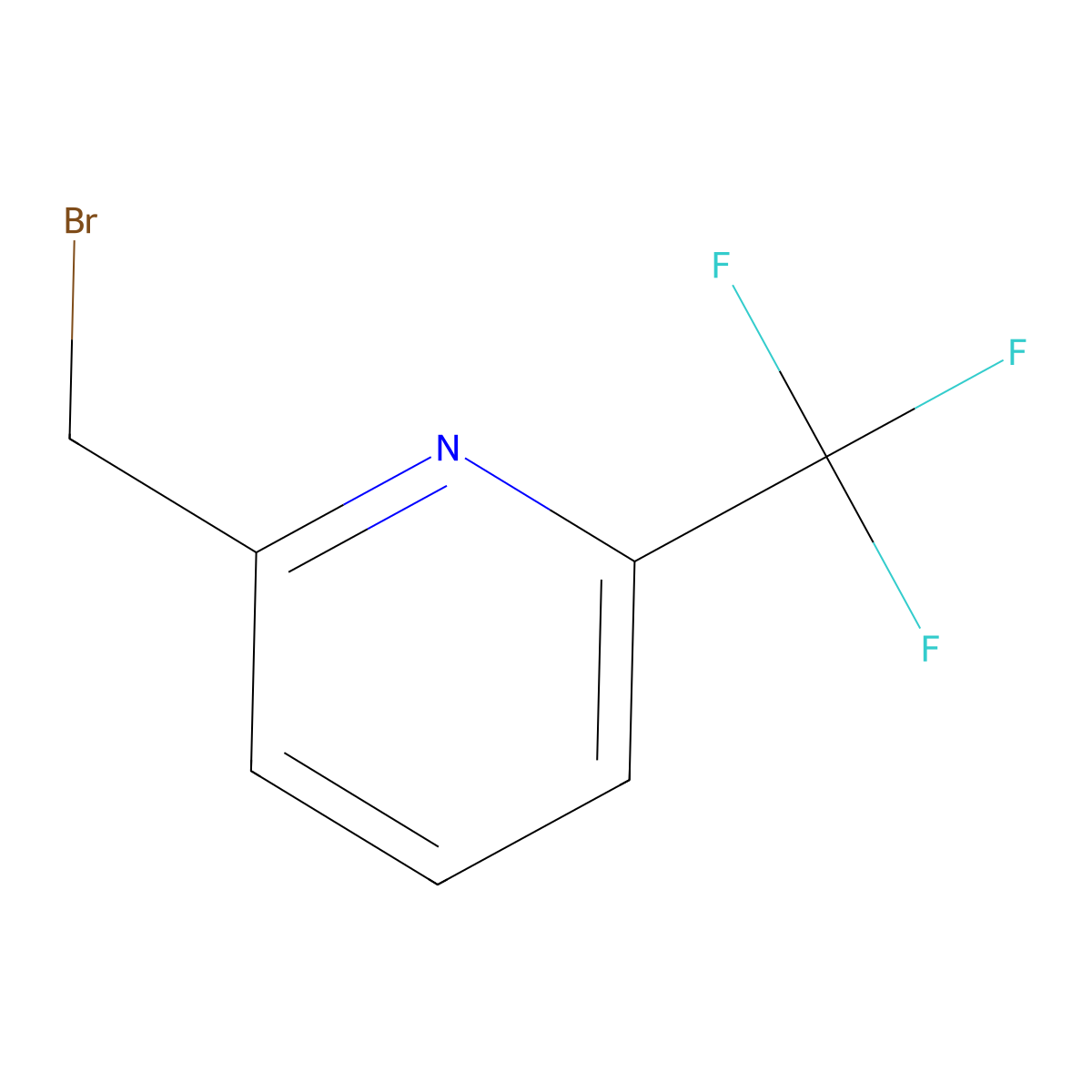 2-(Bromomethyl)-6-(trifluoromethyl)pyridine molecular structure, CAS 781637-62-5