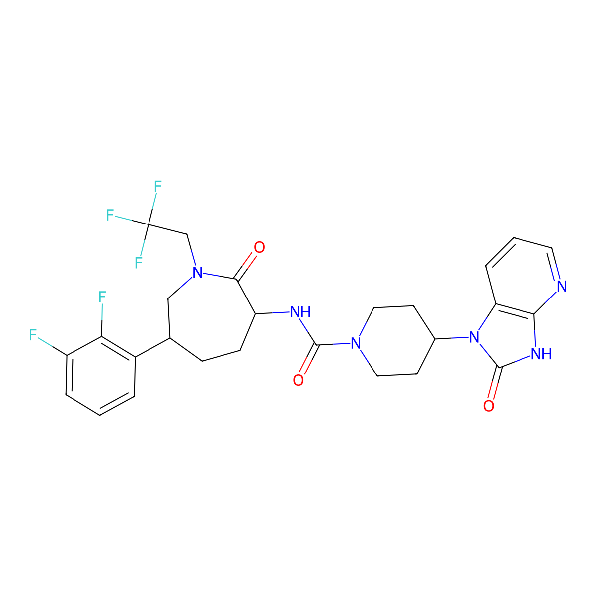 Telcagepant molecular structure, CAS 781649-09-0