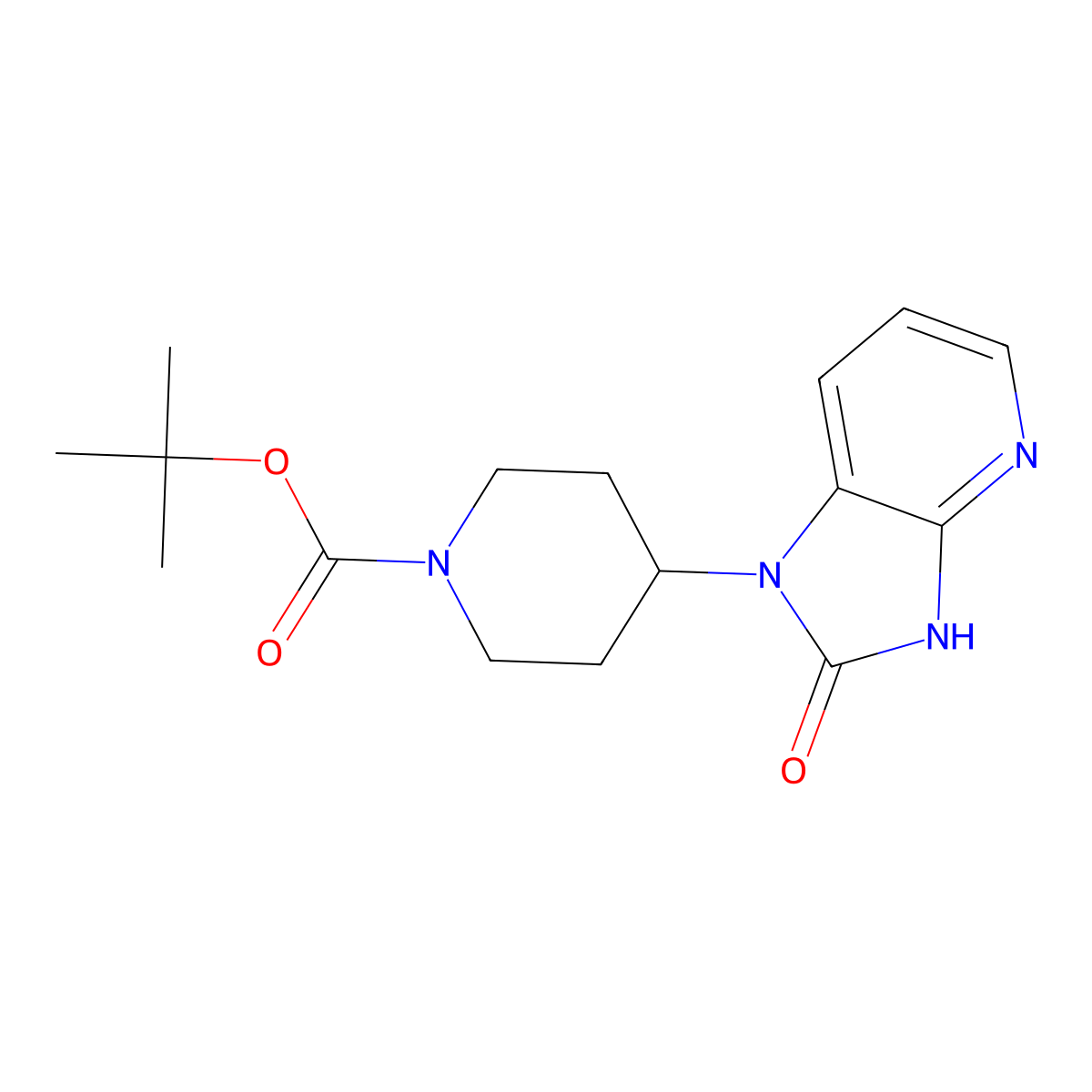 tert-butyl 4-{2-oxo-1H,2H,3H-imidazo[4,5-b]pyridin-1-yl}piperidine-1-carboxylate molecular structure, CAS 781649-87-4