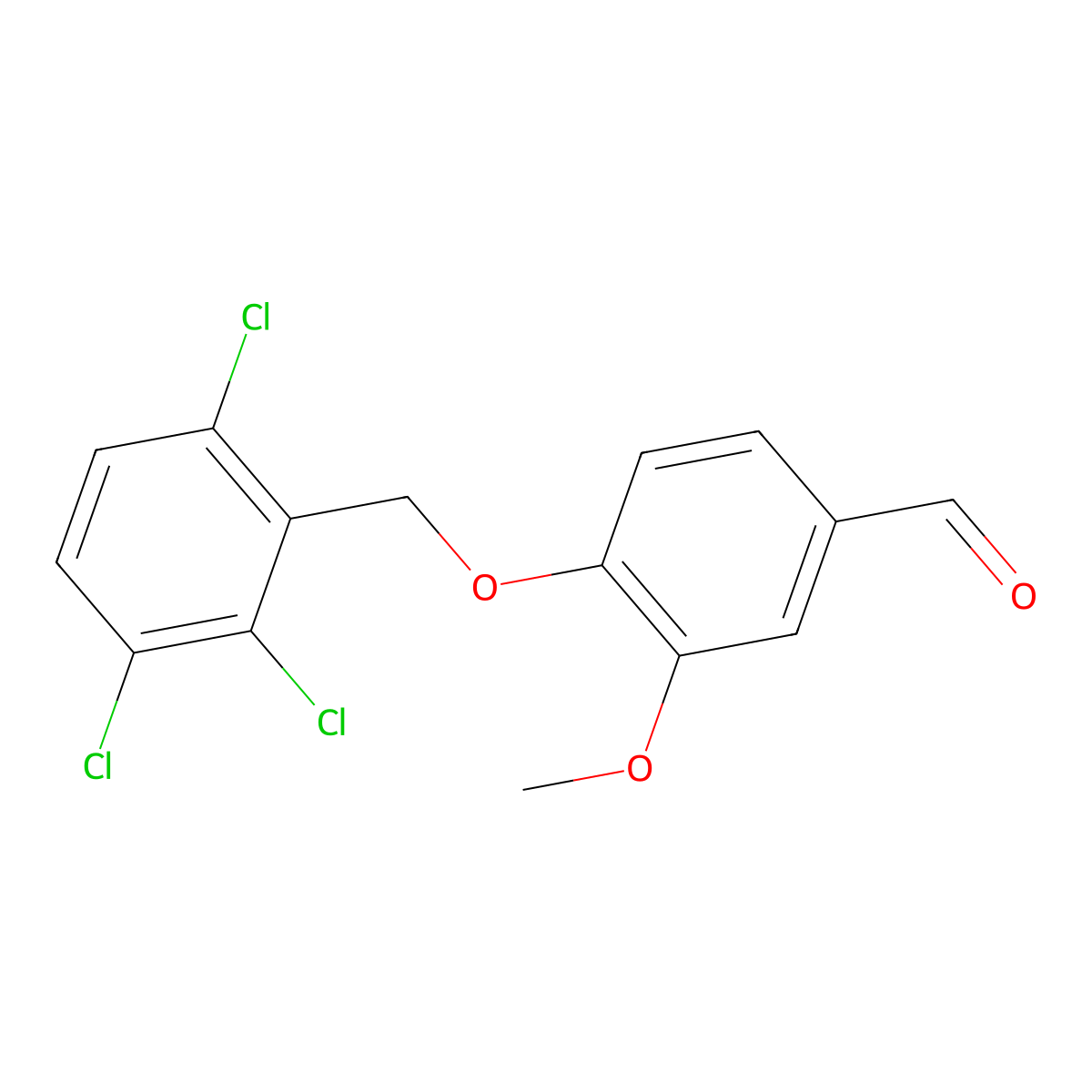 3-Methoxy-4-[(2,3,6-trichlorophenyl)methoxy]benzaldehyde molecular structure, CAS 781653-75-6