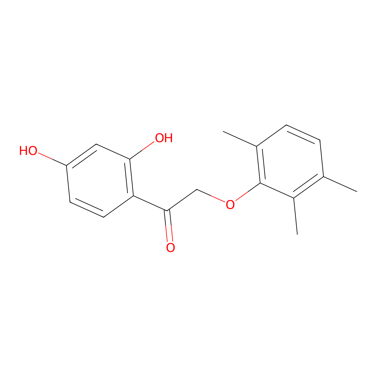 1-(2,4-Dihydroxyphenyl)-2-(2,3,6-trimethylphenoxy)ethan-1-one molecular structure, CAS 781655-73-0