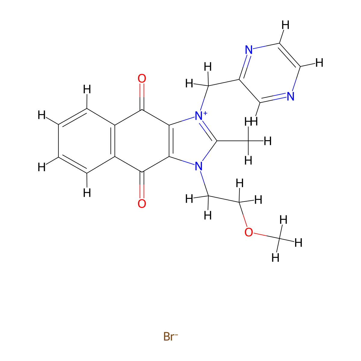 Sepantronium Bromide molecular structure, CAS 781661-94-7