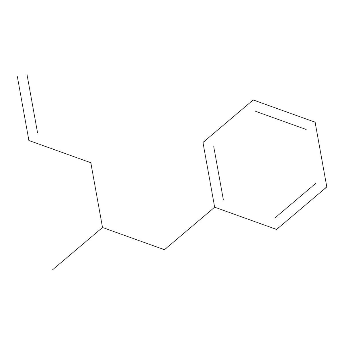 (2-Methylpent-4-en-1-yl)benzene molecular structure, CAS 78167-61-0