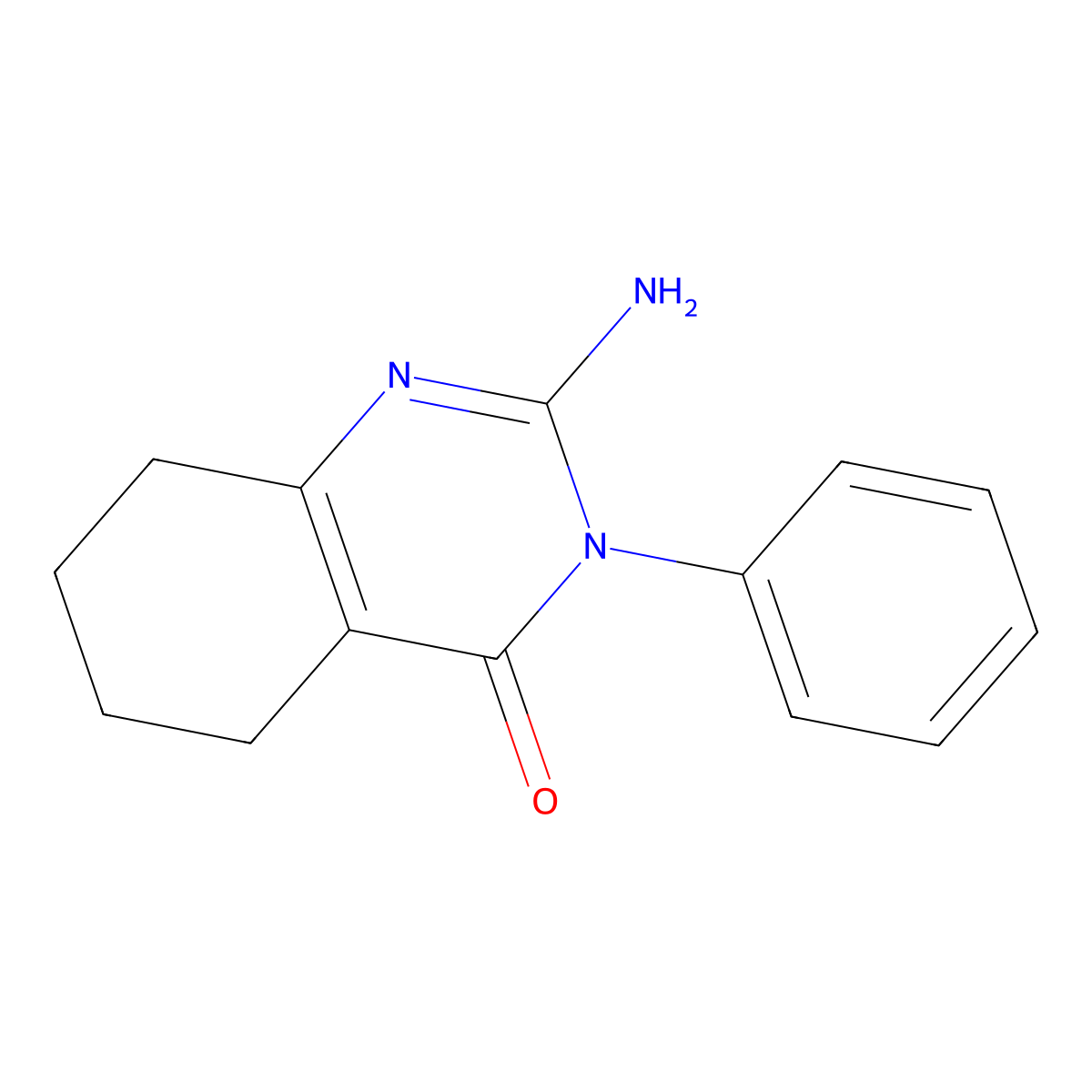 2-Amino-3-phenyl-5,6,7,8-tetrahydroquinazolin-4(3H)-one molecular structure, CAS 78171-78-5