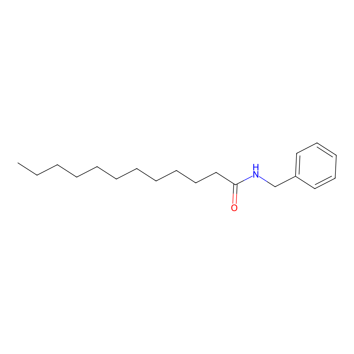 N-Benzyldodecanamide molecular structure, CAS 78172-96-0
