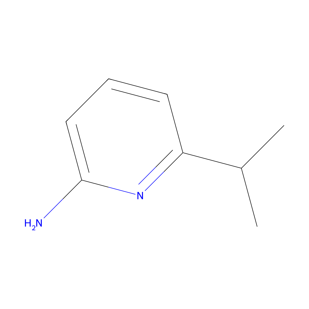6-(Propan-2-yl)pyridin-2-amine molecular structure, CAS 78177-12-5
