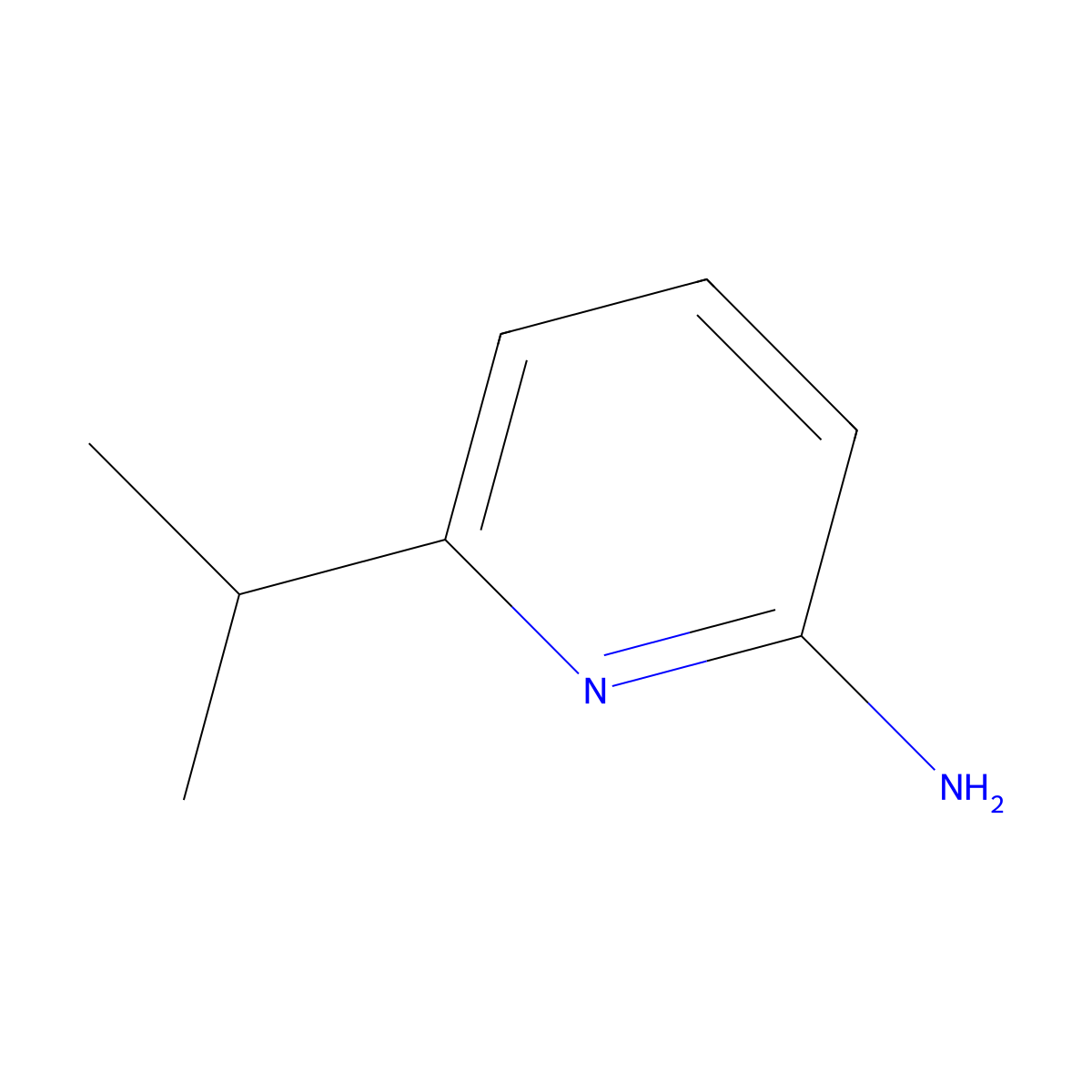 6-(Propan-2-yl)pyridin-2-amine molecular structure, CAS 78177-12-5