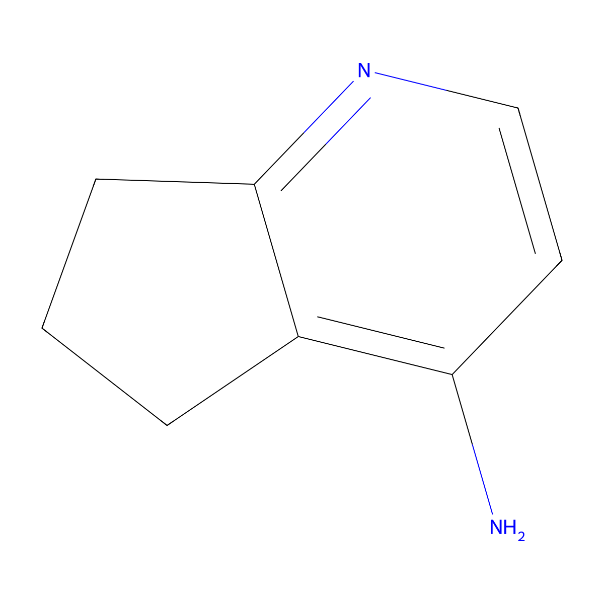 6,7-Dihydro-5H-cyclopenta[B]pyridin-4-amine molecular structure, CAS 78183-15-0