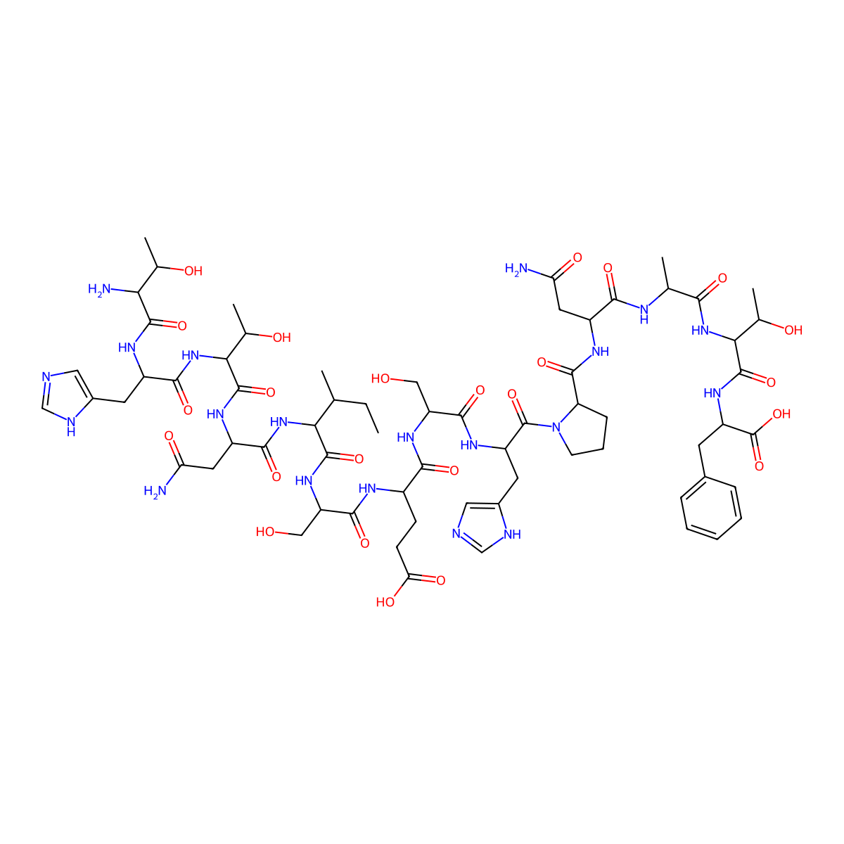 H-Thr-His-Thr-Asn-Ile-Ser-Glu-Ser-His-Pro-Asn-Ala-Thr-Phe-OH molecular structure, CAS 78183-34-3