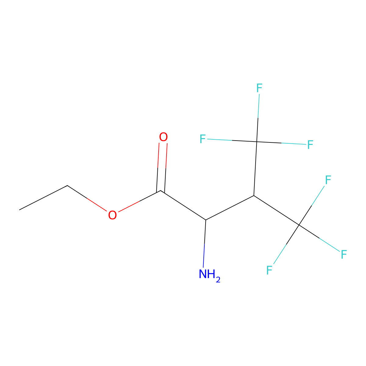 4,4,4,4',4',4'-Hexafluorovaline, ethyl ester molecular structure, CAS 78185-92-9
