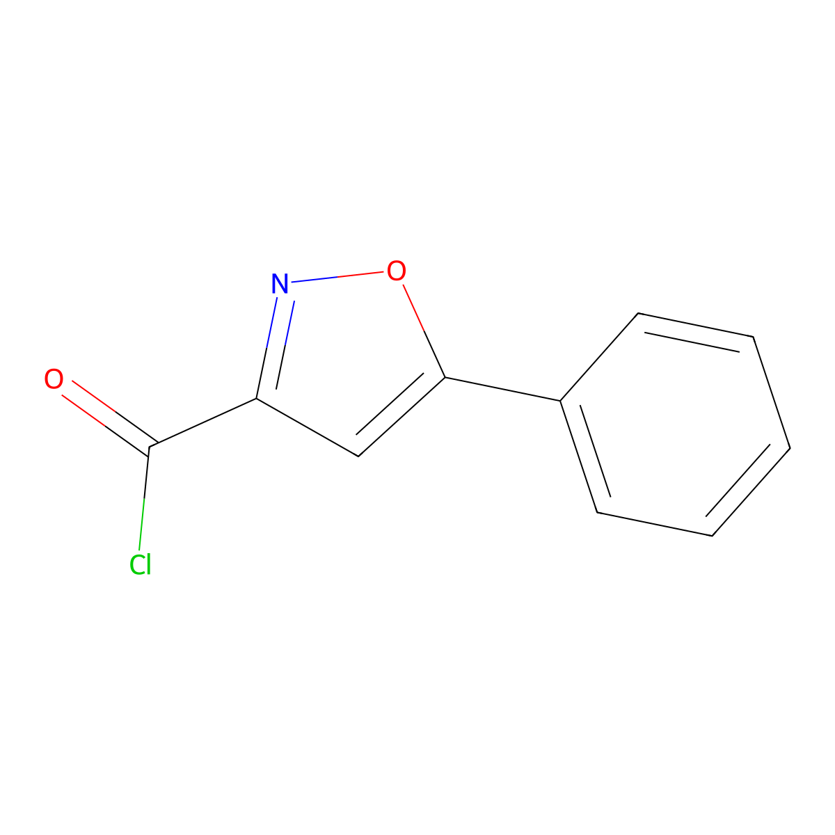 5-Phenyl-isoxazole-3-carbonyl chloride molecular structure, CAS 78189-50-1