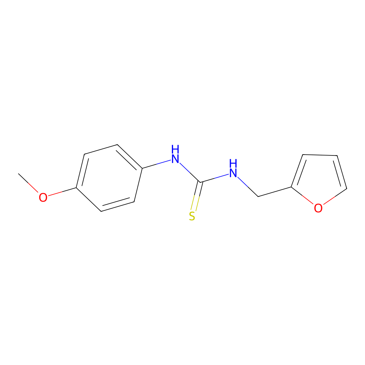 1-(Furan-2-ylmethyl)-3-(4-methoxyphenyl)thiourea molecular structure, CAS 78194-77-1