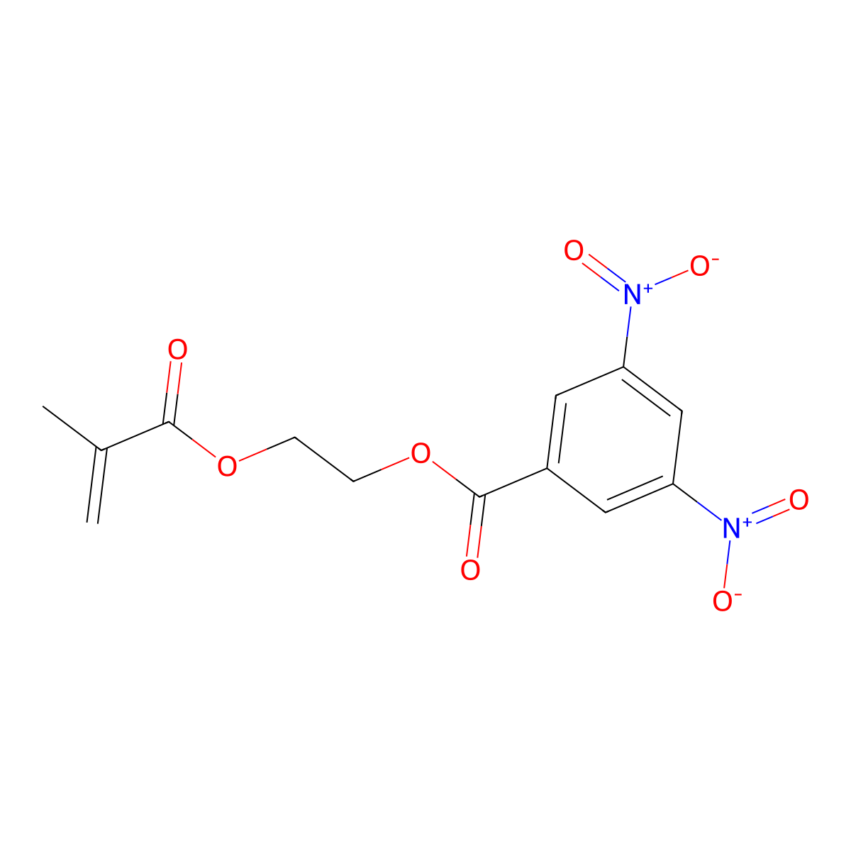 2-(Methacryloyloxy)ethyl 3,5-dinitrobenzoate molecular structure, CAS 78198-10-4