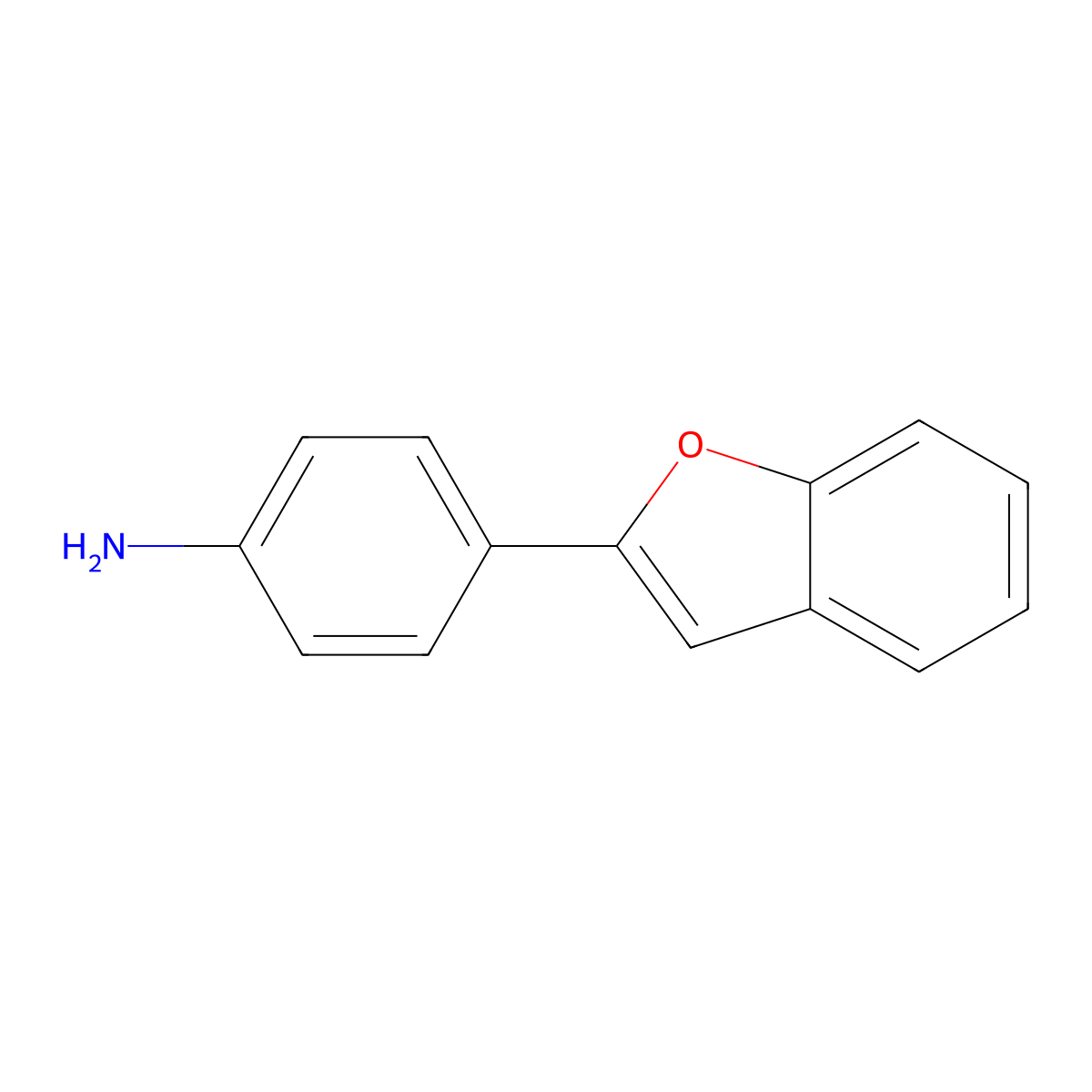 4-(1-Benzofuran-2-yl)aniline molecular structure, CAS 782-18-3