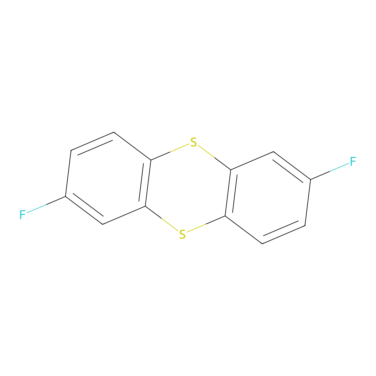 2,7-Difluorothianthrene molecular structure, CAS 782-22-9