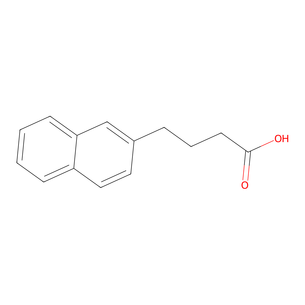 4-(2-Naphthyl)butanoic acid molecular structure, CAS 782-28-5