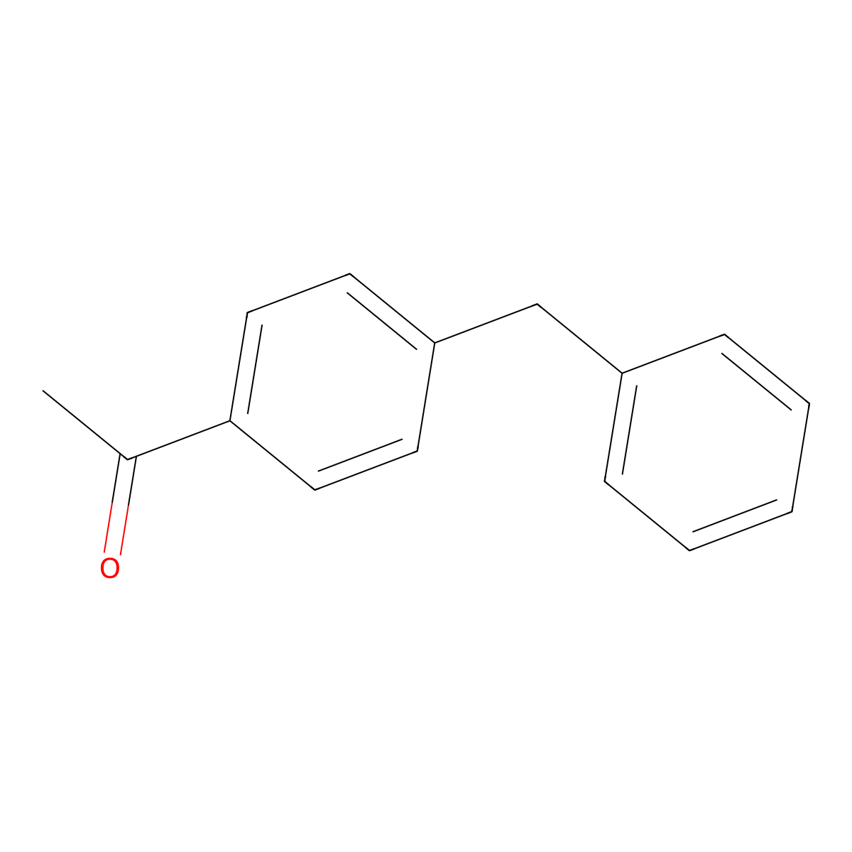 4-Acetyldiphenylmethane molecular structure, CAS 782-92-3