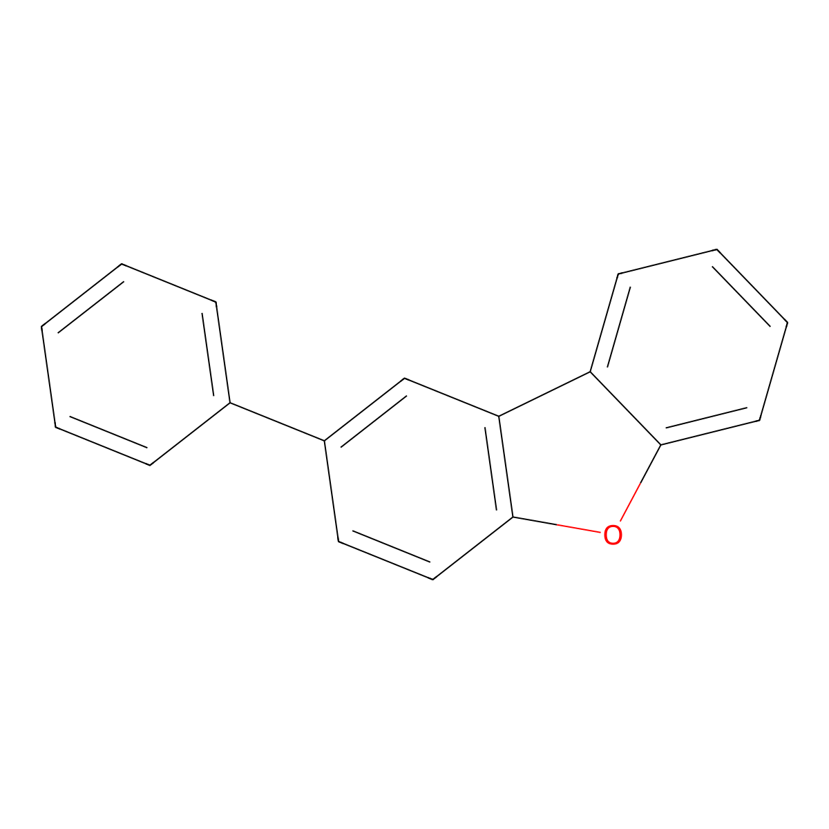 2-Phenyldibenzofuran molecular structure, CAS 78210-31-8