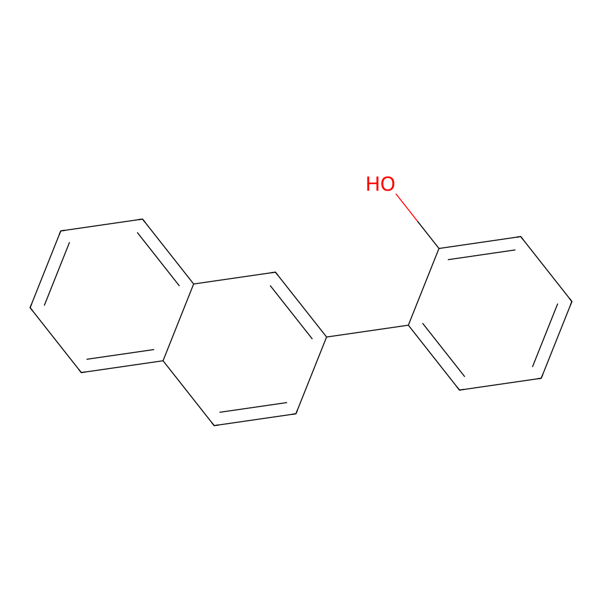 o-(2-Naphthyl)phenol molecular structure, CAS 78210-35-2