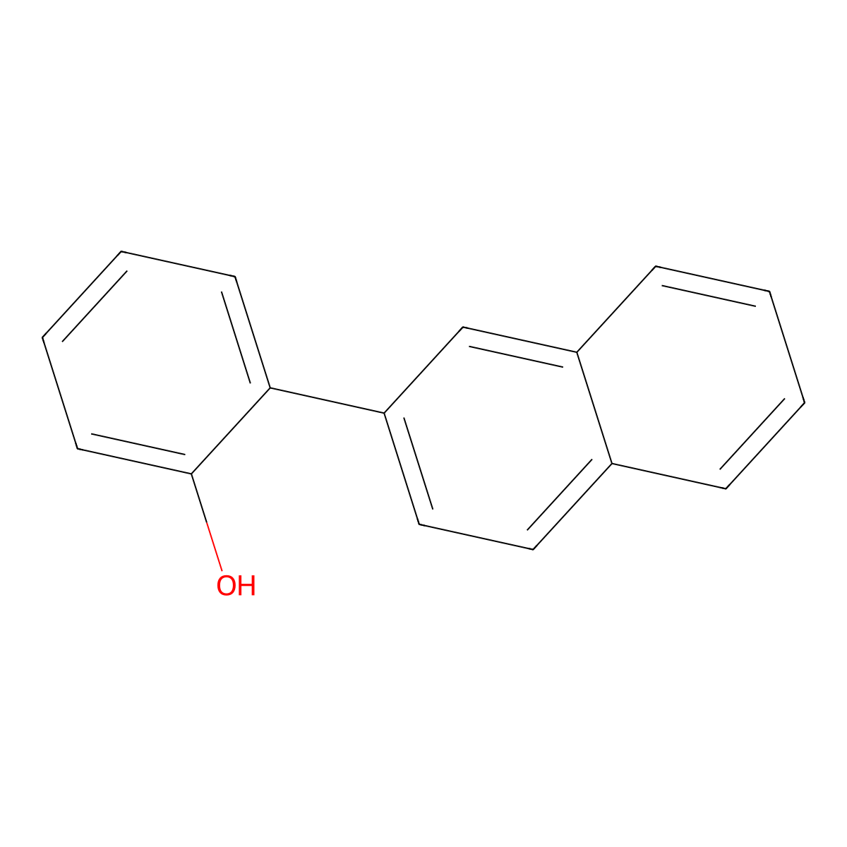 o-(2-Naphthyl)phenol molecular structure, CAS 78210-35-2