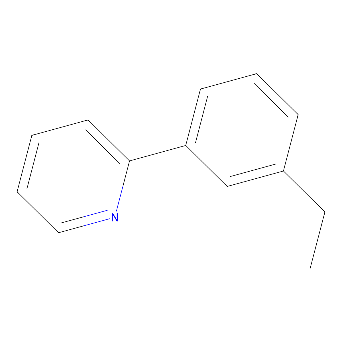 2-(3-Ethylphenyl)pyridine molecular structure, CAS 78210-40-9