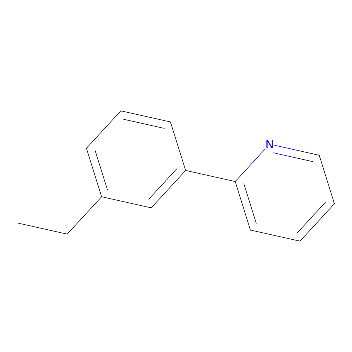 2-(3-Ethylphenyl)pyridine molecular structure, CAS 78210-40-9