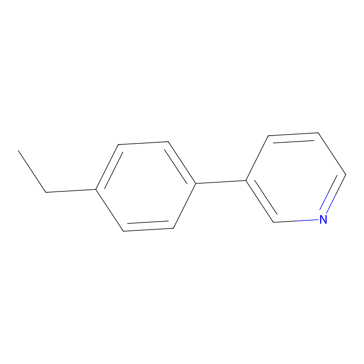 3-(4-Ethylphenyl)pyridine molecular structure, CAS 78210-41-0