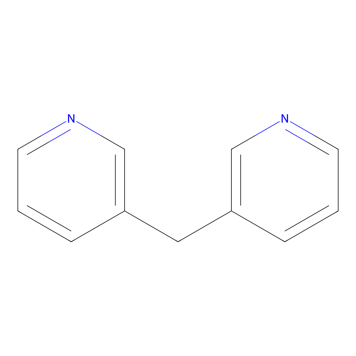 3,3'-Methylenedipyridine molecular structure, CAS 78210-43-2