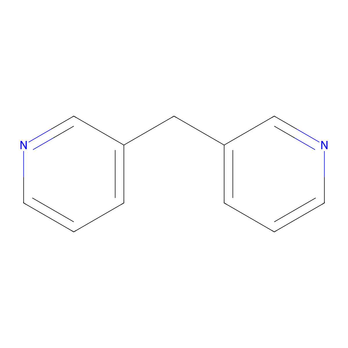 3,3'-Methylenedipyridine molecular structure, CAS 78210-43-2