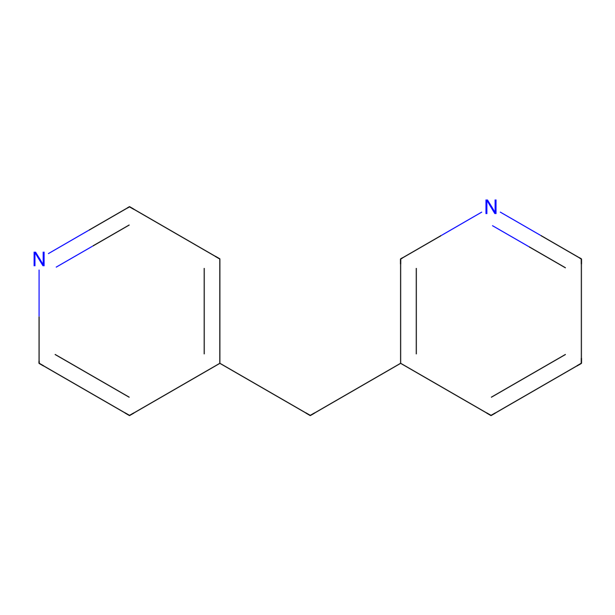 3-(Pyridin-4-ylmethyl)pyridine molecular structure, CAS 78210-44-3